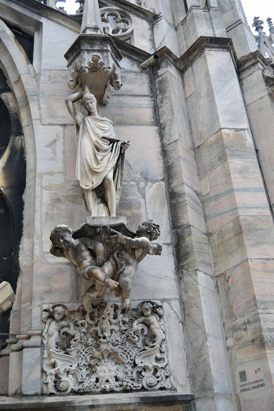 The interior of the Church of San Maurizio al Monastero Maggiore in Milan, known for its beautiful frescoes and opulent decor, is often referred to as the “little cathedral” of the city.