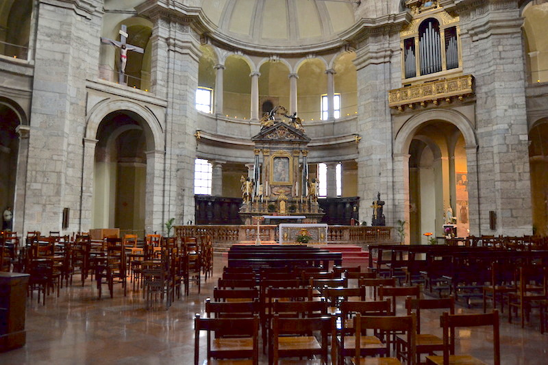 Interior of the Basilica of San Lorenzo in Milan, with Stunning Architectural Details