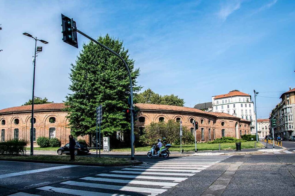 Milano Repubblica station on the Passante Ferroviario, part of Milan's suburban rail network, connecting various parts of the city and region.
