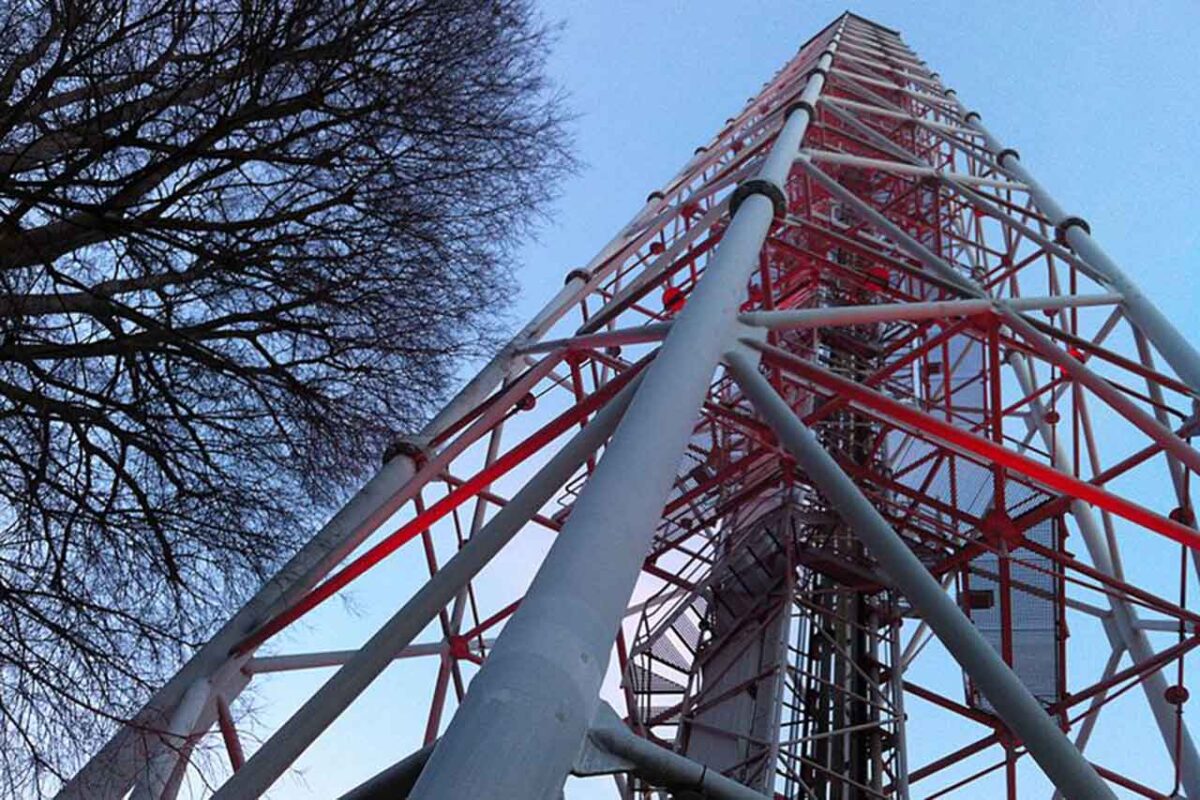 Torre Branca, an observation tower in Milan's Sempione park