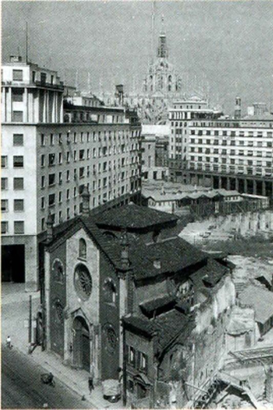 Ruiny kościoła San Giovanni in Conca, pozostałości średniowiecznej budowli