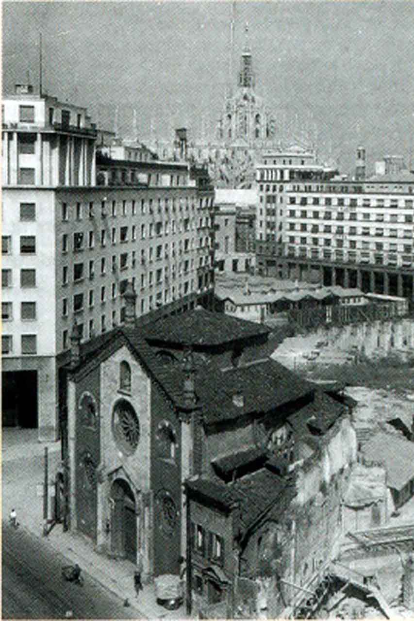 Ruiny kościoła San Giovanni in Conca, pozostałości średniowiecznej budowli