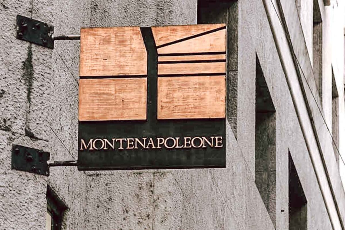 Via Montenapoleone, an exclusive shopping street in Milan