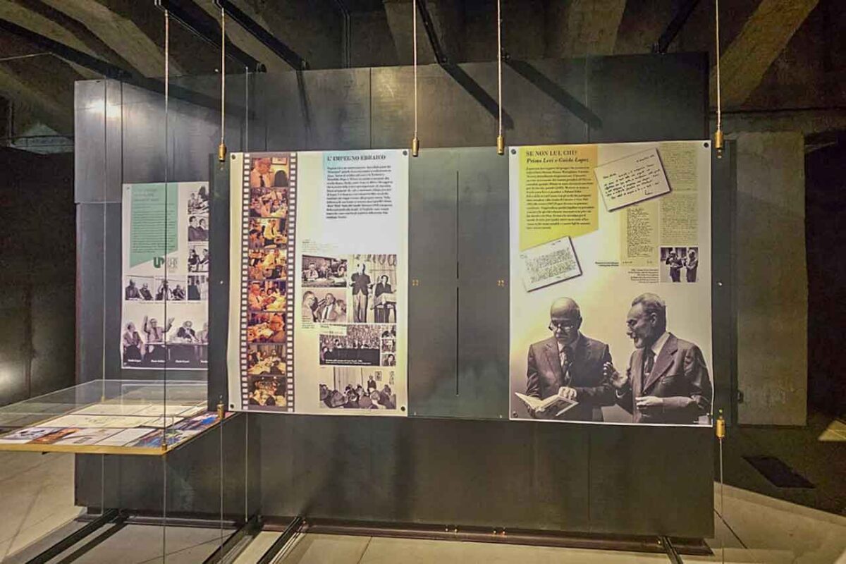 Widok na Memoriale della Shoah w Mediolanie, miejsce pamięci ofiar Holocaustu