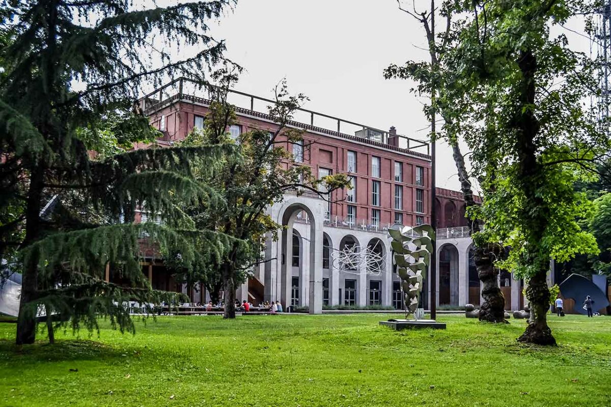 Triennale di Milano, a centre of art and design, seen from Parco Sempione, venue for numerous exhibitions and cultural events.