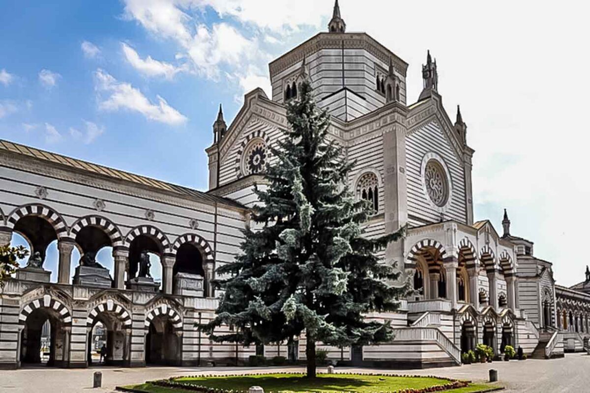 Lesser known places in Milan - Famedio in the Cimitero Monumentale - a neo-Gothic temple of fame, symbolizing an extraordinary heritage.