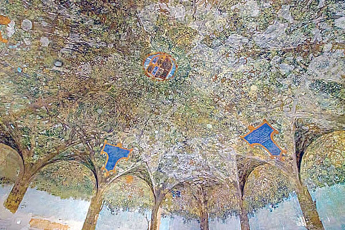 Sala delle Asse, dekoracje autorstwa Leonarda da Vinci w zamku Sforzów