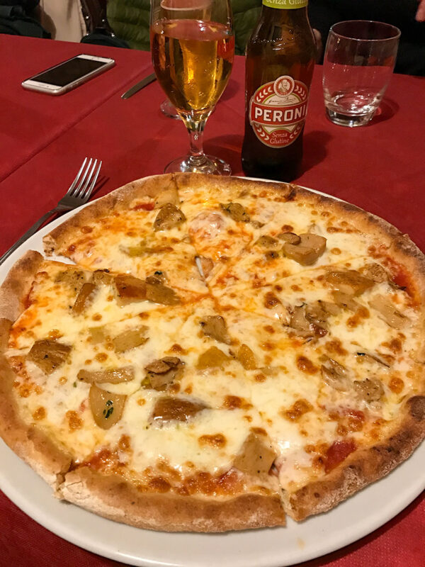Gluten-free pizza in Milan